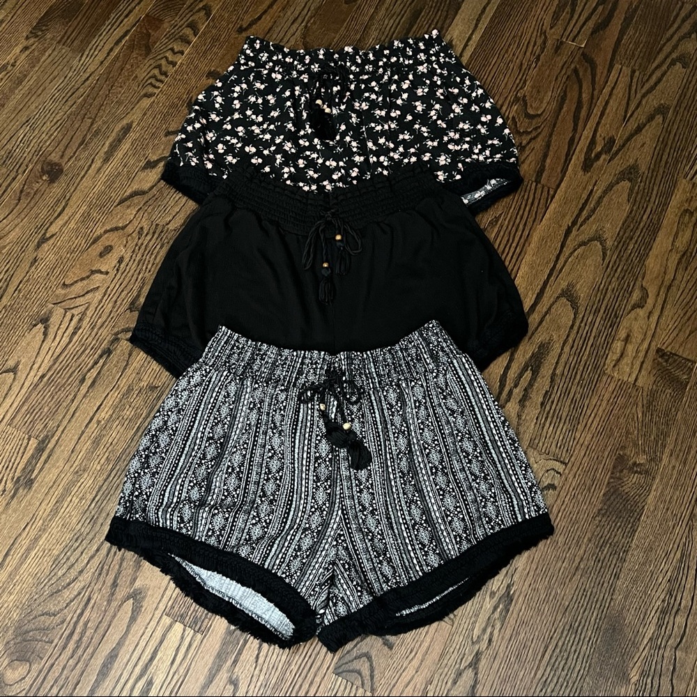 No Boundaries Women’s Gauze Knit Fringe Shorts XXL 2XL
